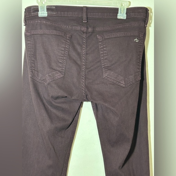 Rag & Bone The Dre Pants Size 30 in Aged Wine Color Casual Grunge Stretch - Picture 5 of 12